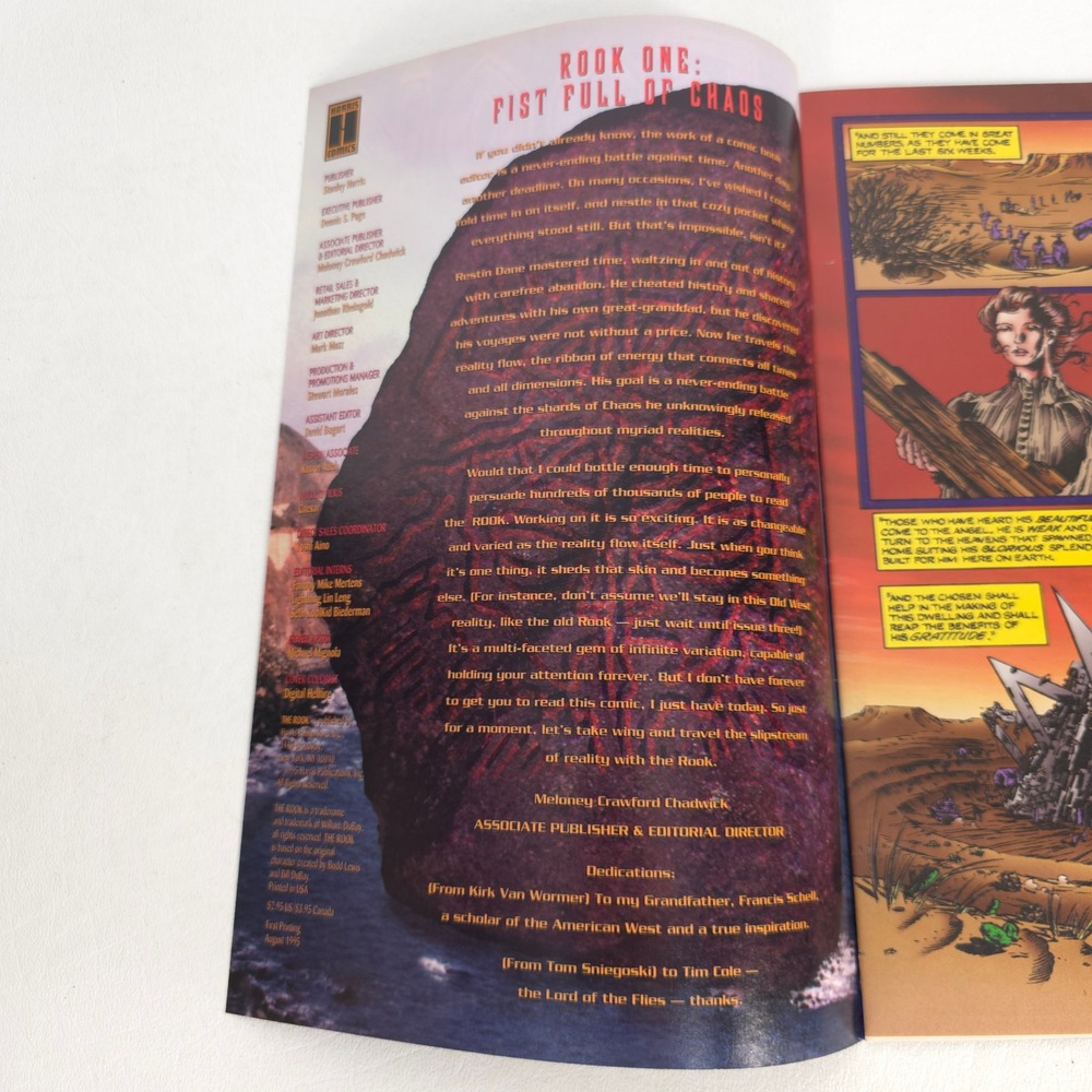 The Rook Comic Book Issue 1 Harris Comics 1995 Sniegoski Sci-Fi Fantasy Series - Picture 2 of 2